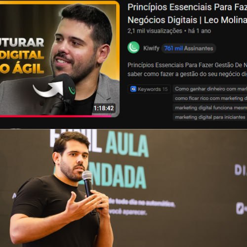 Léo Molina em entrevista e palestra