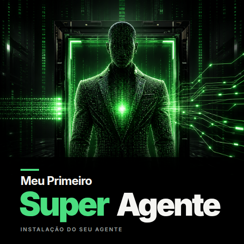 Meu Primeiro Super Agente atravessando um portal digital